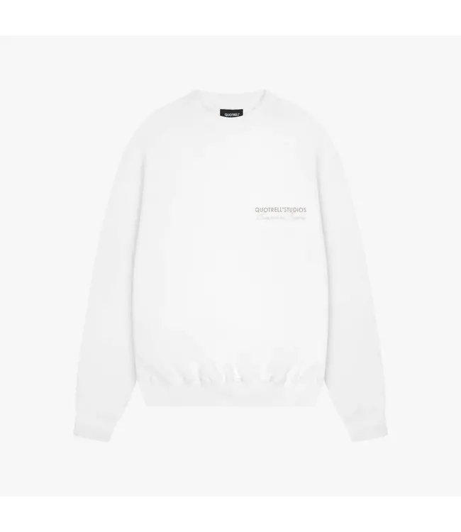 Quotrell Quotrell Studios Crewneck Ecru/Taupe - Oversized Fit