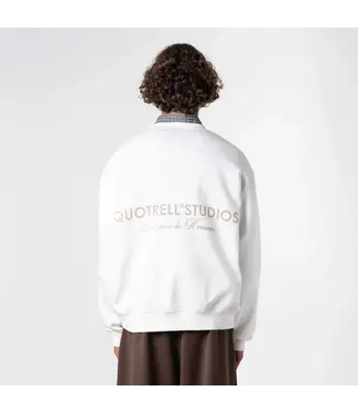 Quotrell Quotrell Studios Crewneck Ecru/Taupe - Oversized Fit