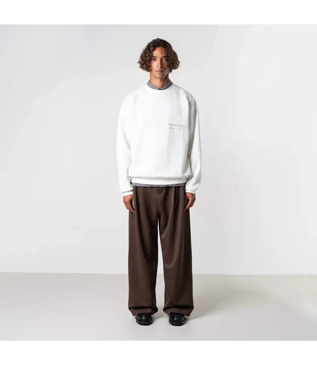 Quotrell Quotrell Studios Crewneck Ecru/Taupe - Oversized Fit