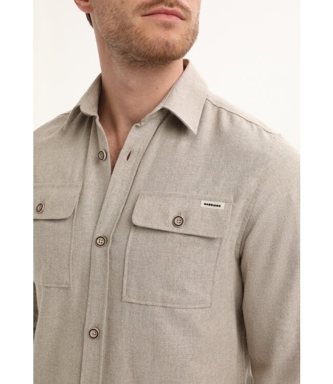 Gabbiano Gabbiano Overhemd LS Taupe - Regular Fit