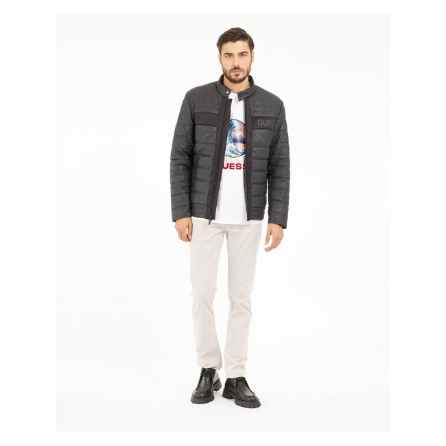 Guess Guess M4YL16WFHD0-JBLK LOGO STRETCH PADDED PU JACKET