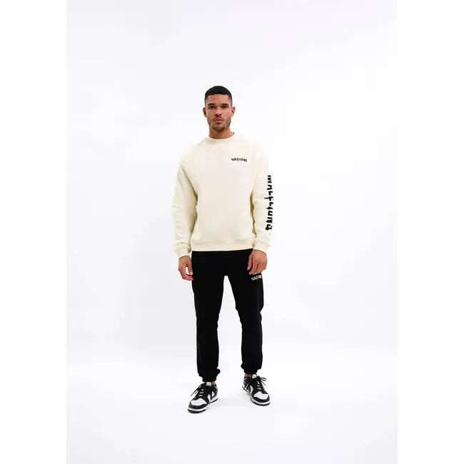 Malelions Malelions Men Graffiti Sweater Off White - Oversized Fit