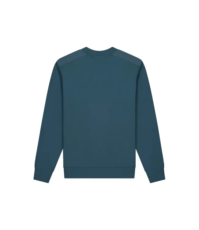 Malelions Malelions Men Nylon Pocket Sweater Blue Slate - Slim Fit