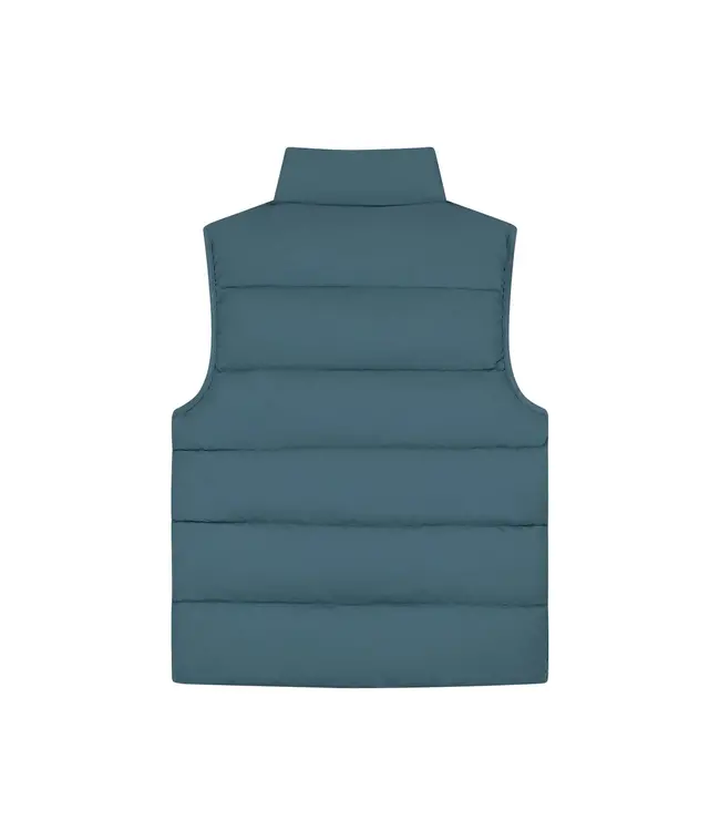 Malelions Malelions Men Matt Crinkle Padded Vest Blue Slate