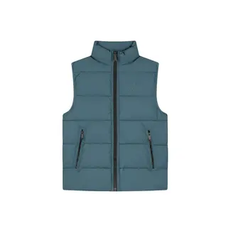 Malelions Malelions Men Matt Crinkle Padded Vest Blue Slate