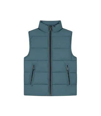 Malelions Malelions Men Matt Crinkle Padded Vest Blue Slate