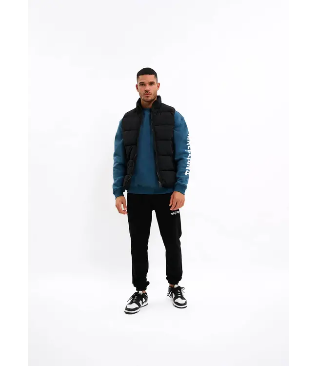 Malelions Malelions Men Matt Crinkle Padded Vest Black