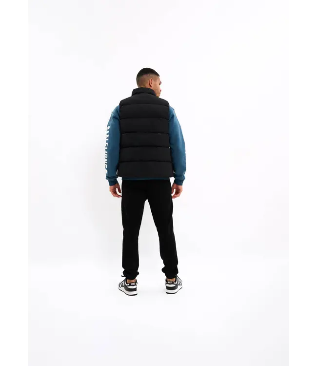 Malelions Malelions Men Matt Crinkle Padded Vest Black