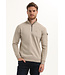 Gabbiano Gabbiano 775776 Half Zip Sweater Taupe - Regular Fit