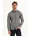 Gabbiano Gabbiano Overhemd Poplin Print Teal Blue - Regular Fit