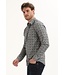 Gabbiano Gabbiano Overhemd Poplin Print Teal Blue - Regular Fit