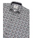 Gabbiano Gabbiano Overhemd Poplin Print Teal Blue - Regular Fit