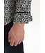 Gabbiano Gabbiano Overhemd Poplin Print Teal Blue - Regular Fit