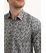 Gabbiano Gabbiano Overhemd Poplin Print Teal Blue - Regular Fit
