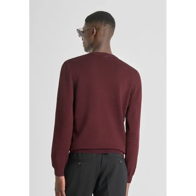 Antony Morato Antony Morato MMSW01524-YA500084 Knitwear Sweater Bordeaux - Slim Fit