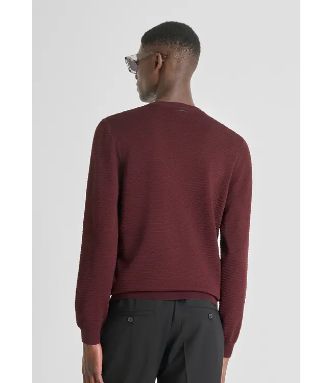 Antony Morato Antony Morato MMSW01524-YA500084 Knitwear Sweater Bordeaux - Slim Fit