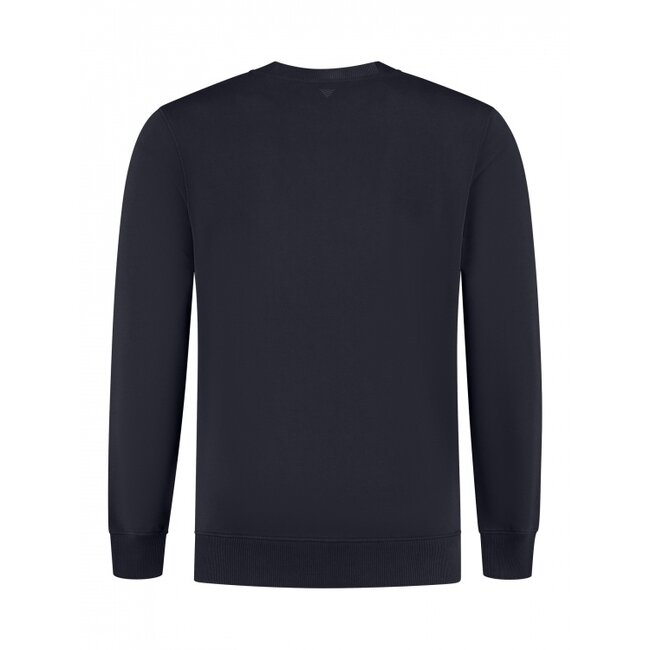 PurePath (by PureWhite) PurePath 25030307 Chain Stitch Sweater Dark Navy - Regular Fit