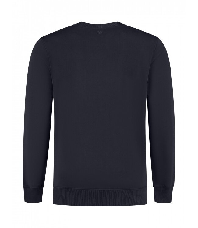 PurePath (by PureWhite) PurePath 25030307 Chain Stitch Sweater Dark Navy - Regular Fit