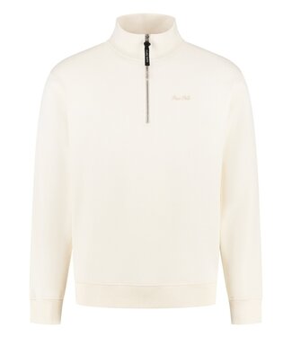 PurePath (by PureWhite) Embroidery Half-Zip Sweater - Loose Fit