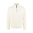 PurePath (by PureWhite) PurePath 25030311 Embroidery Half-zip Sweater Ecru - Loose Fit