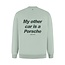 PurePath (by PureWhite) PurePath 25030309 My Other Car Sweater Army Green - Loose Fit