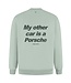 PurePath (by PureWhite) PurePath 25030309 My Other Car Sweater Army Green - Loose Fit