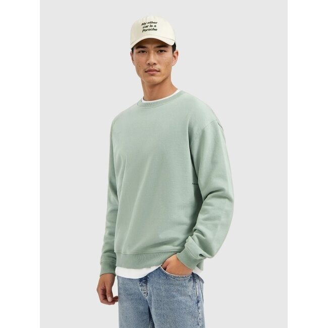 PurePath (by PureWhite) PurePath 25030309 My Other Car Sweater Army Green - Loose Fit