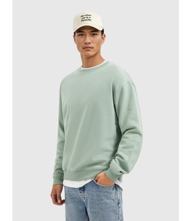 PurePath (by PureWhite) PurePath 25030309 My Other Car Sweater Army Green - Loose Fit