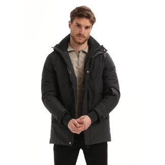 Gabbiano Gabbiano Jacket Long Canvas Black
