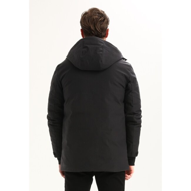 Gabbiano Gabbiano Jacket Long Canvas Black