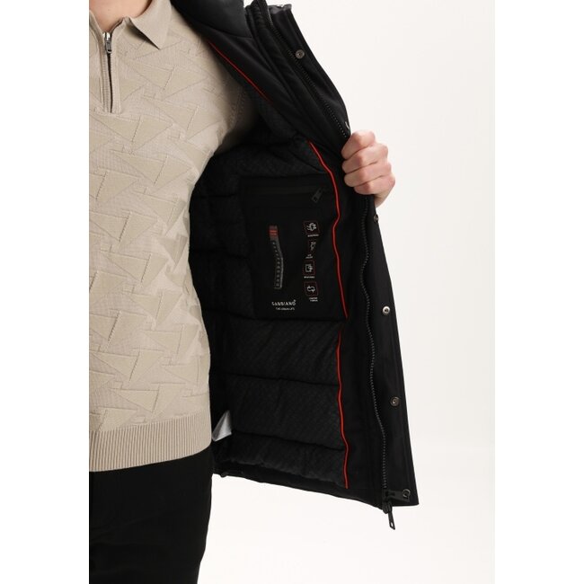 Gabbiano Gabbiano Jacket Long Canvas Black