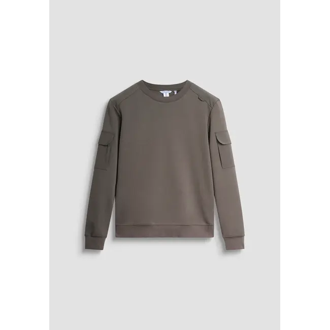 Antony Morato Antony Morato MMFL01097-FA150168 SWEATSHIRT REGULAR FIT IN INTERLOCK COTTON BLEND FABRIC WITH STRETCH VISCOSE BLEND FABRIC AS CONTRAS - REGULAR FIT