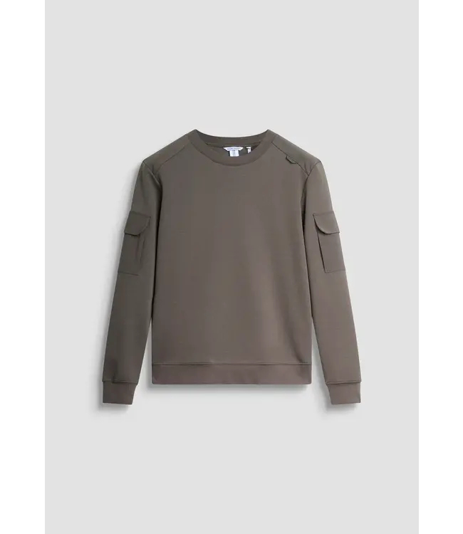 Antony Morato Antony Morato MMFL01097-FA150168 SWEATSHIRT REGULAR FIT IN INTERLOCK COTTON BLEND FABRIC WITH STRETCH VISCOSE BLEND FABRIC AS CONTRAS - REGULAR FIT