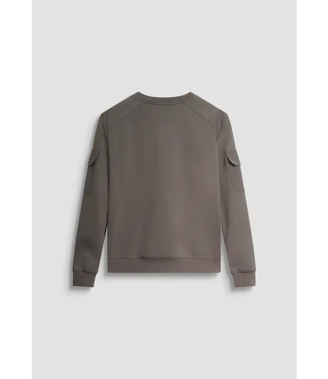 Antony Morato Antony Morato MMFL01097-FA150168 SWEATSHIRT REGULAR FIT IN INTERLOCK COTTON BLEND FABRIC WITH STRETCH VISCOSE BLEND FABRIC AS CONTRAS - REGULAR FIT