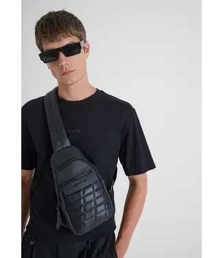 Antony Morato Antony Morato ONE SHOULDER QUILTED LEATHER IMITATION LEATHER BACKPACK