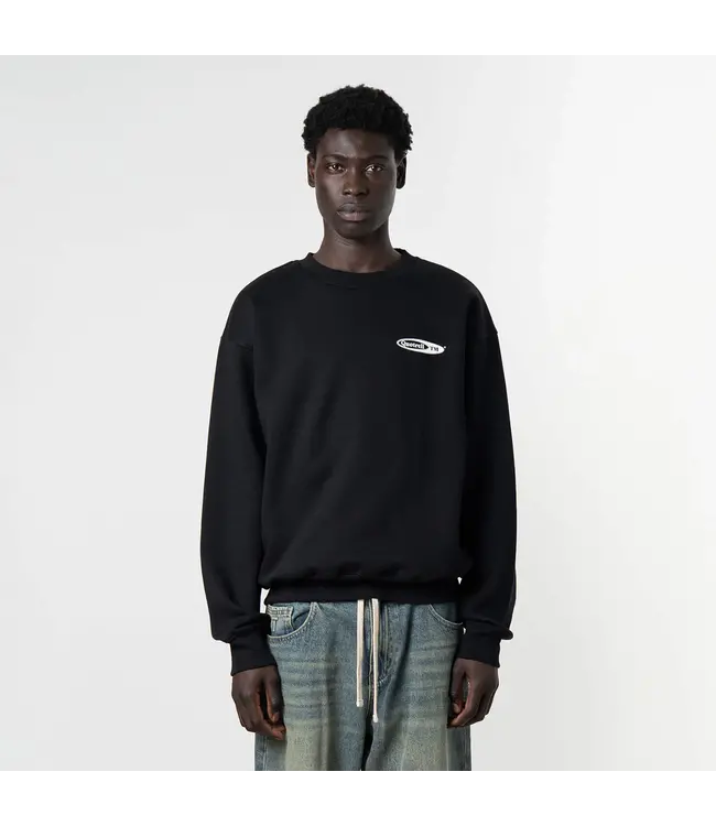 Quotrell Quotrell Emblem Crewneck Black/White - Oversized Fit