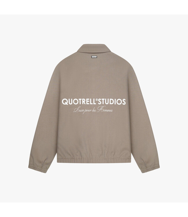Quotrell Quotrell Studios Jacket Taupe - Oversized Fit