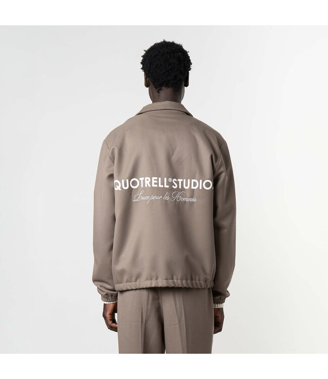 Quotrell Quotrell Studios Jacket Taupe - Oversized Fit