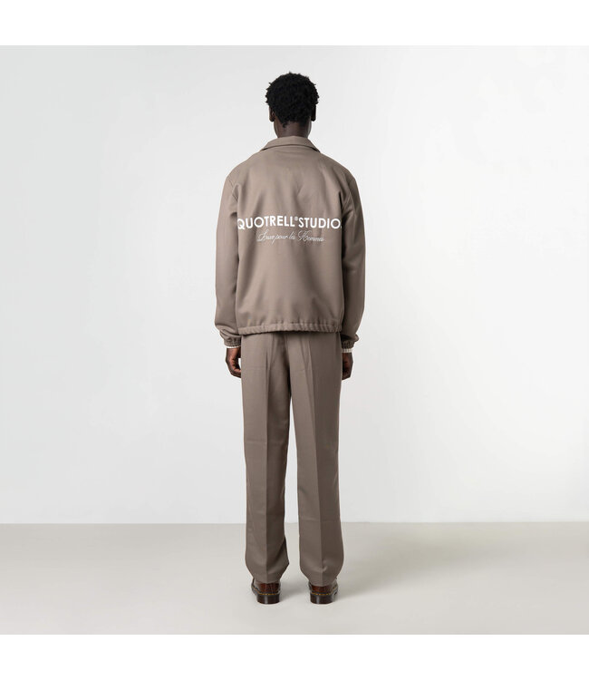 Quotrell Quotrell Studios Jacket Taupe - Oversized Fit