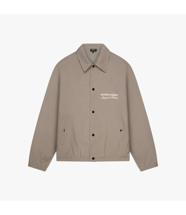 Quotrell Quotrell Studios Jacket Taupe - Oversized Fit