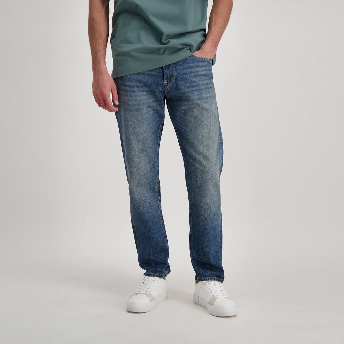 Toocool - Jeans voor heren, gevoerd, fleece, gevoerd, regular fit, H001, Blauw, 56 NL