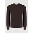PurePath (by PureWhite) PurePath 25030801 Jacquard Structure Knit Sweater Dark Brown - Regular Fit