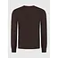 PurePath (by PureWhite) PurePath 25030801 Jacquard Structure Knit Sweater Dark Brown - Regular Fit