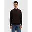 PurePath (by PureWhite) PurePath 25030815 Knit Hidden Half-zip Sweater Dark Brown - Regular Fit