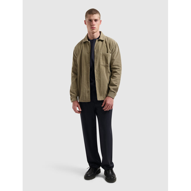 PurePath (by PureWhite) 25030207 Corduroy Shirt Taupe - Regular Fit