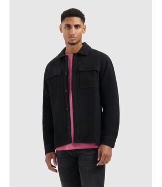 PurePath (by PureWhite) Flannel Overshirt Black - Regular Fit