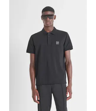 Antony Morato COTTON JERSEY POLO SHIRT WITH SMALL LOGO PATCH - REGULAR FIT