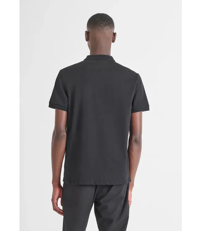 Antony Morato MMKS02577-FA100258 REGULAR FIT COTTON JERSEY POLO SHIRT WITH SMALL LOGO PATCH - REGULAR FIT