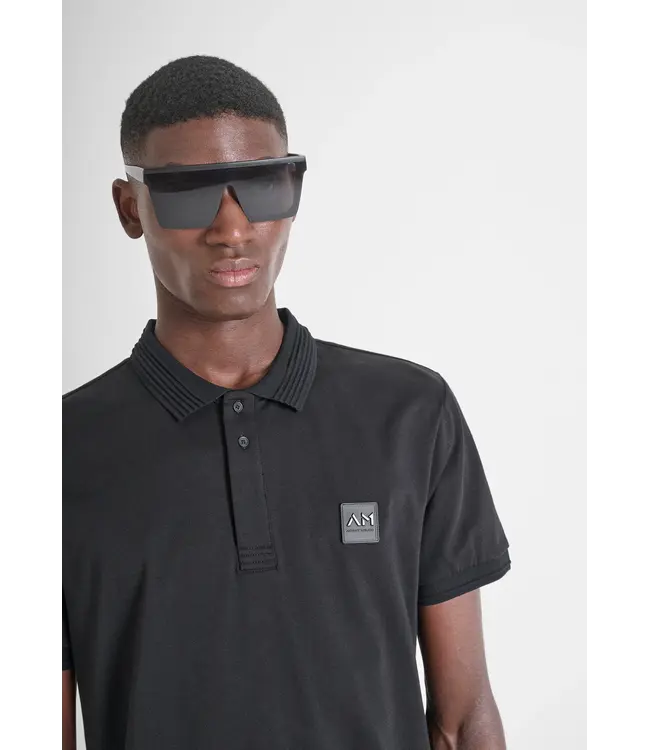 Antony Morato MMKS02577-FA100258 REGULAR FIT COTTON JERSEY POLO SHIRT WITH SMALL LOGO PATCH - REGULAR FIT