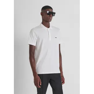 Antony Morato COTTON JERSEY POLO SHIRT WITH SMALL LOGO PATCH - REGULAR FIT